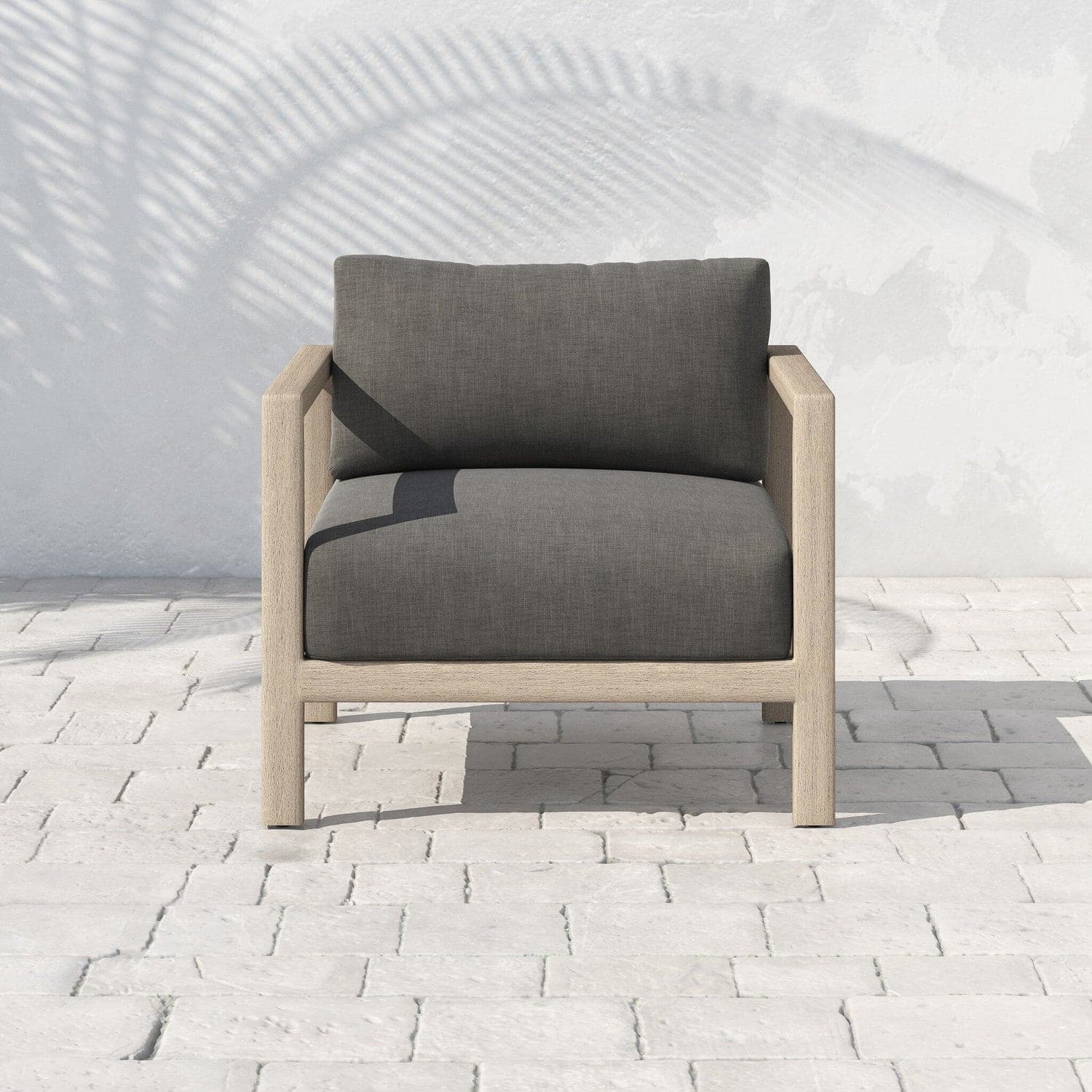 Sonoma Outdoor Chair, Washed Brown - Faye Ash