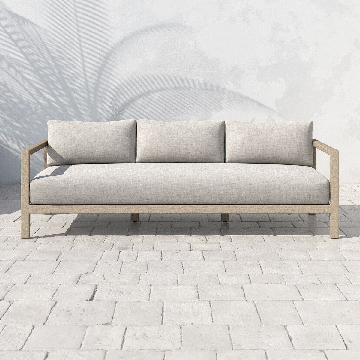 Sonoma Outdoor Sofa, Washed Brown - Venao Grey