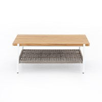 Aroba Outdoor Square Coffee Table-Four Hands-STOCKR-FH-JSOL-124-Outdoor Coffee Tables-3-France and Son