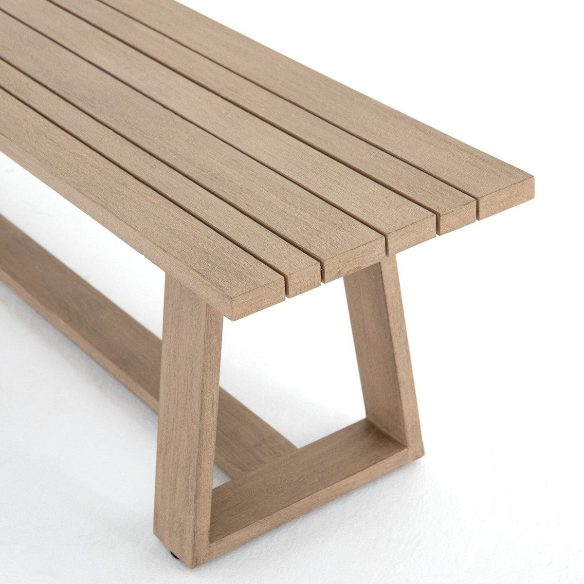 Atherton Outdoor Dining Bench - Washed Brown-FSC