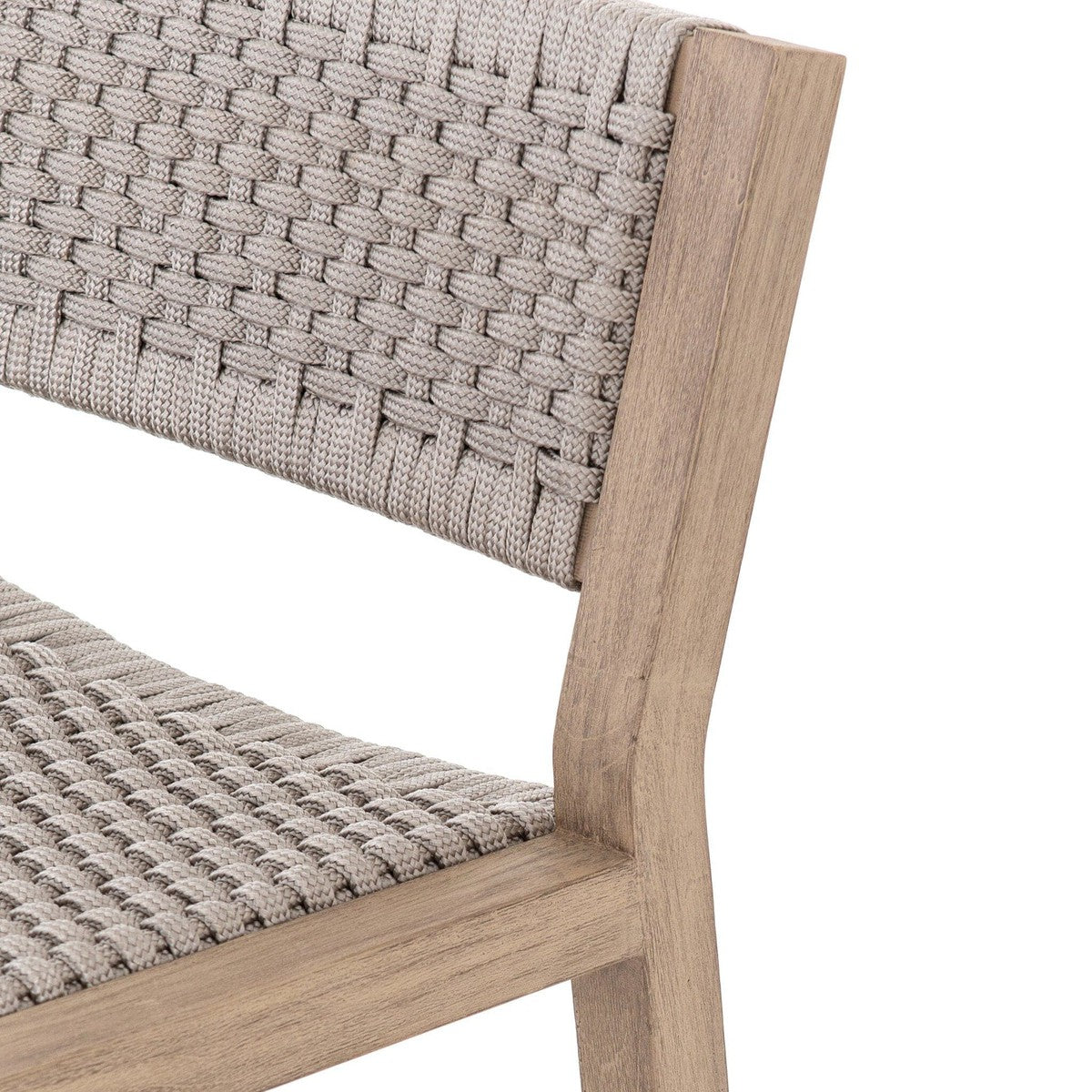 Delano Outdoor Counter Stool - Thick Grey Rope