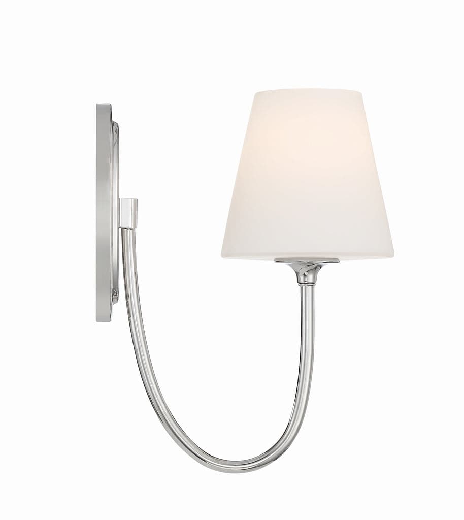 Juno 1 Light Wall Mount-Crystorama Lighting Company-CRYSTO-JUN-10321-BF-Flush MountsBlack Forged-5-France and Son