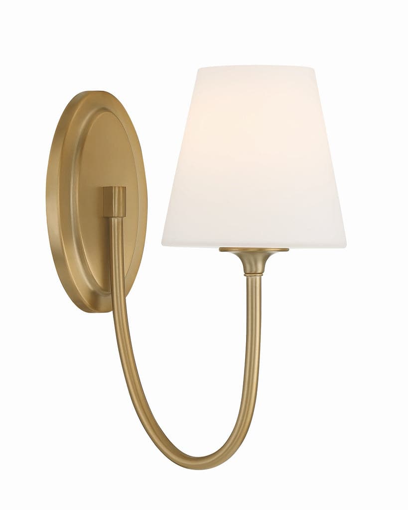 Juno 1 Light Wall Mount-Crystorama Lighting Company-CRYSTO-JUN-10321-VG-Flush MountsVibrant Gold-7-France and Son