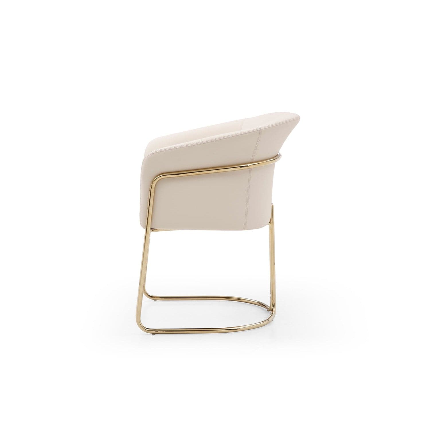 Jolie Dining Armchair-Whiteline Modern Living-WHITELINE-DAC1923-BEI-Dining Chairs-4-France and Son