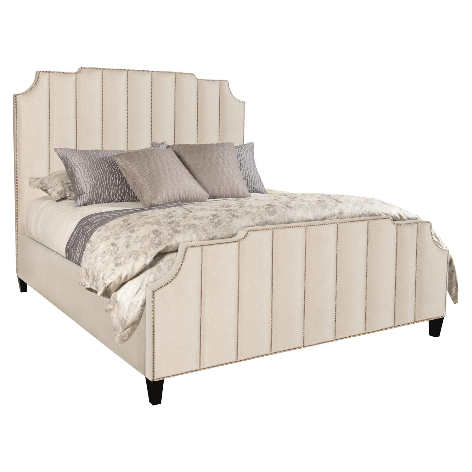 Bayonne Fabric Panel Bed King-Bernhardt-BHDT-K1028-Beds-1-France and Son