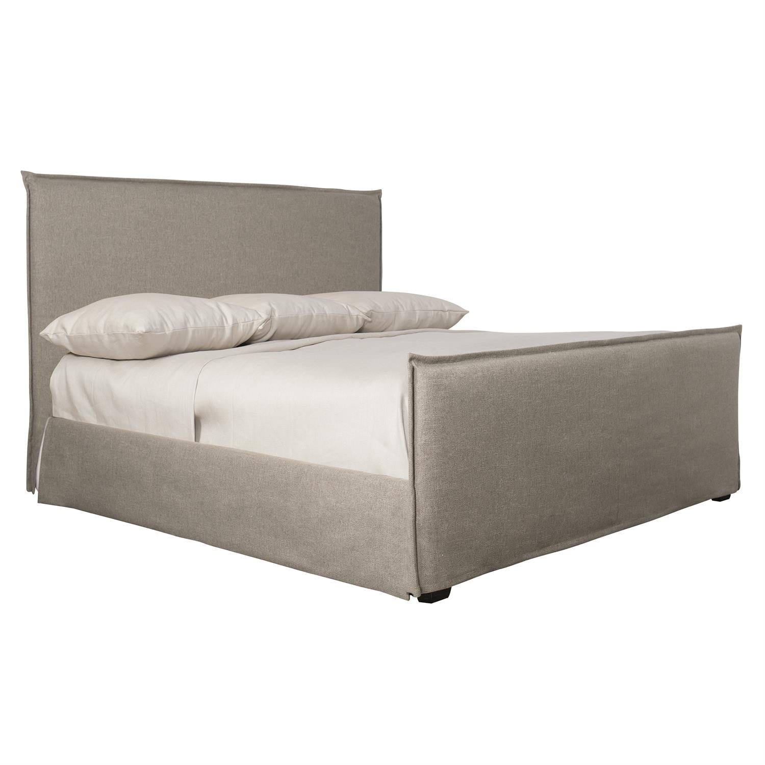 Gerston Fabric Panel Bed King-Bernhardt-BHDT-K1534-Beds-1-France and Son