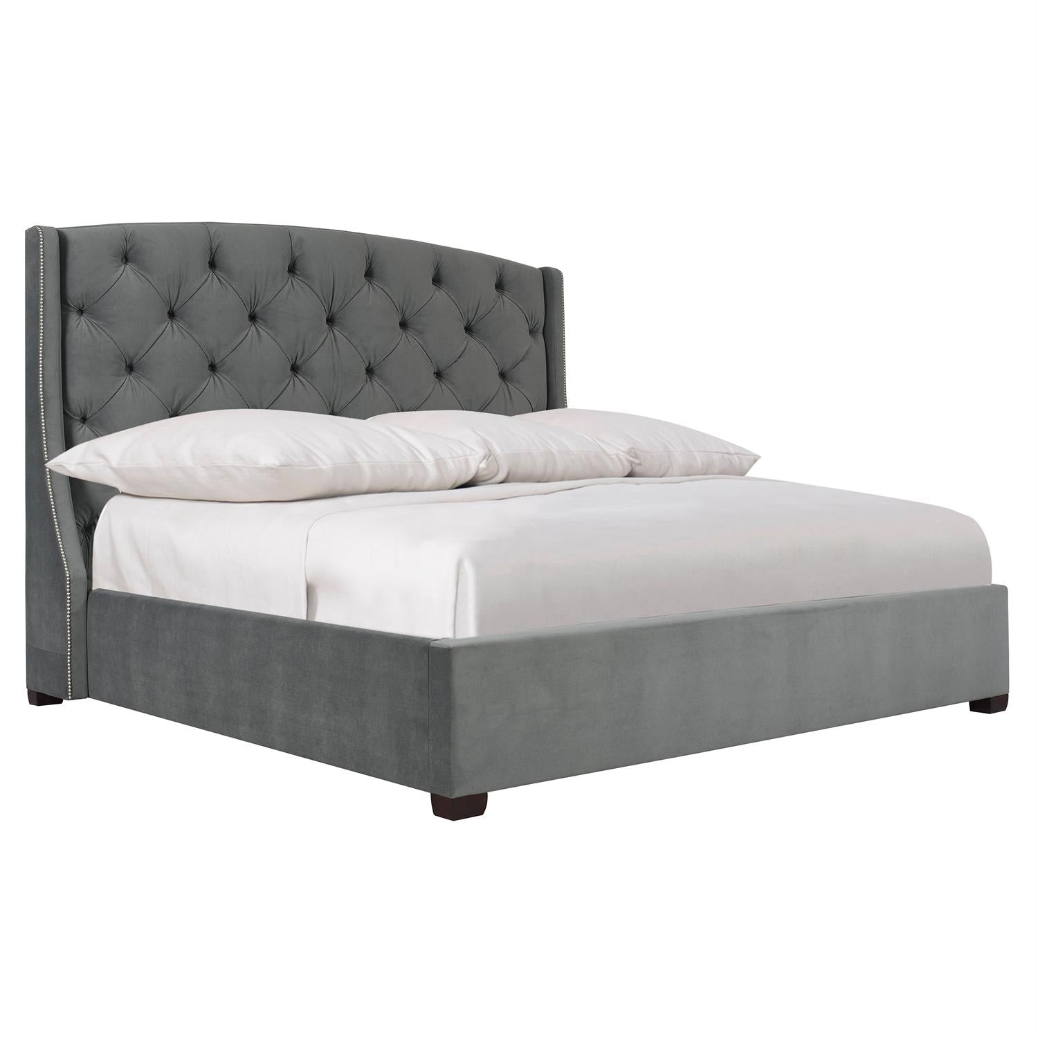 Jordan Fabric Shelter Bed Extended-Bernhardt-BHDT-K1646-BedsCalifornia King-1-France and Son