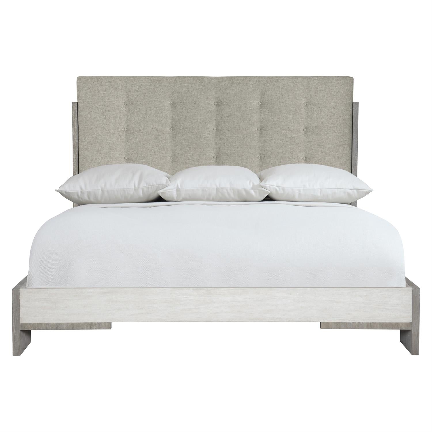 Foundations Panel Bed-Bernhardt-BHDT-K1656-BedsCalifornia King-Linen Finish-1-France and Son