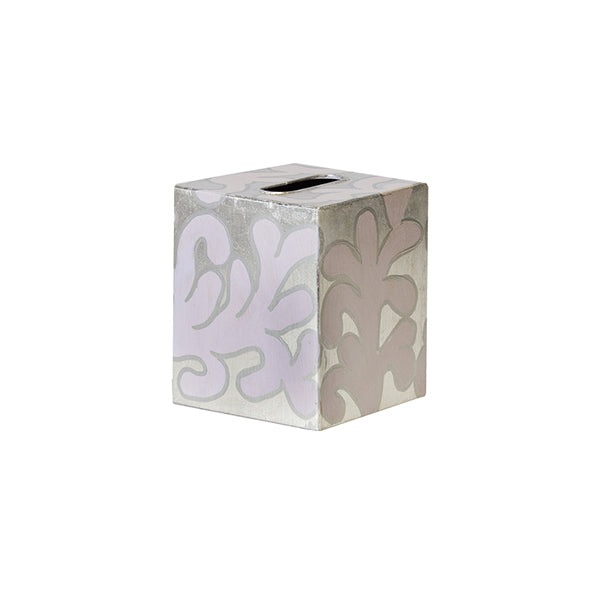 Gray Garden Tissue Box Cover