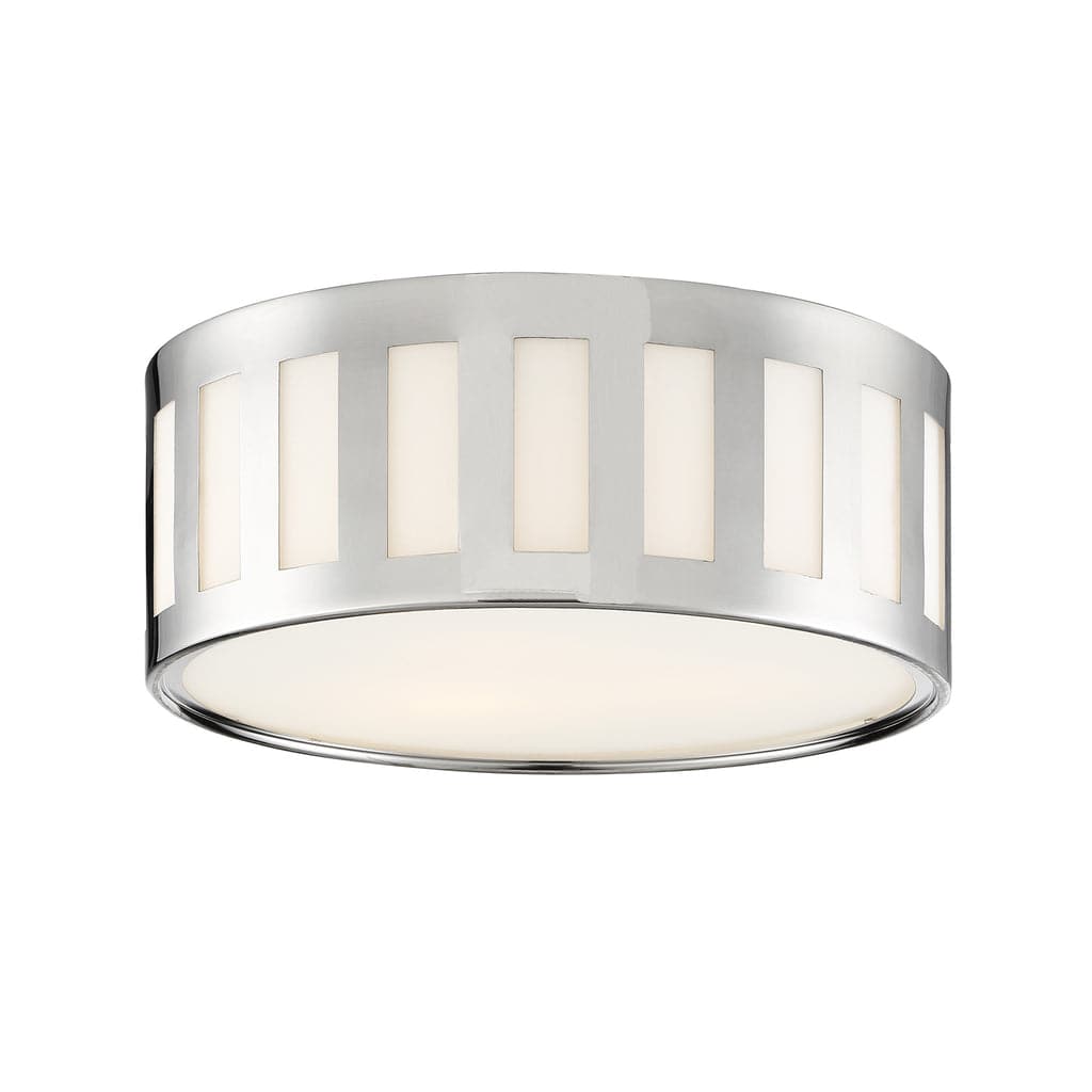 Kendal 3 Light Ceiling Mount-Crystorama Lighting Company-CRYSTO-KEN-2203-PN-Flush MountsPolished Nickel-1-France and Son