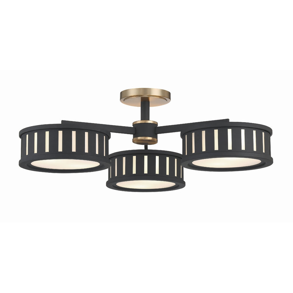 Kendal 6 Light Ceiling Mount-Crystorama Lighting Company-CRYSTO-KEN-8300-VG-BF-Flush Mounts-1-France and Son