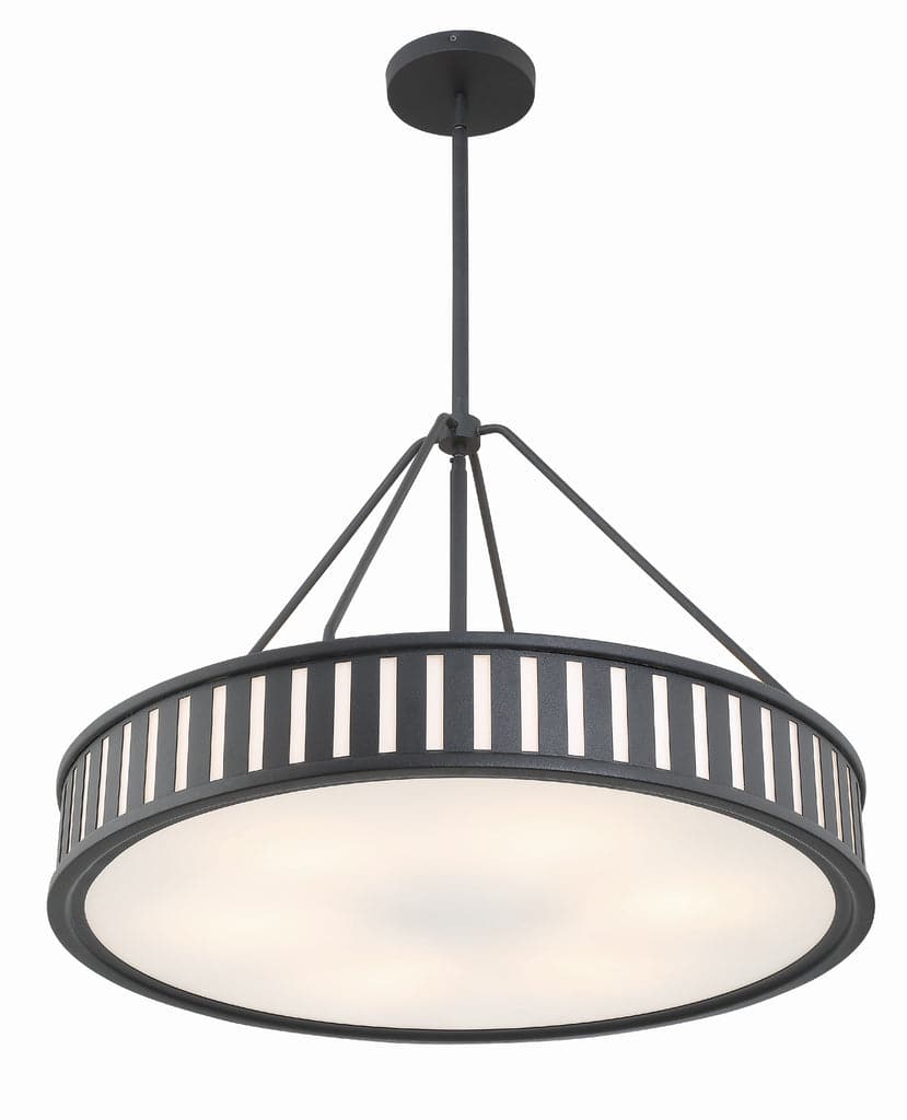 Kendal 6 Light Pendant-Crystorama Lighting Company-CRYSTO-KEN-8306-PN-ChandeliersPolished Nickel-7-France and Son