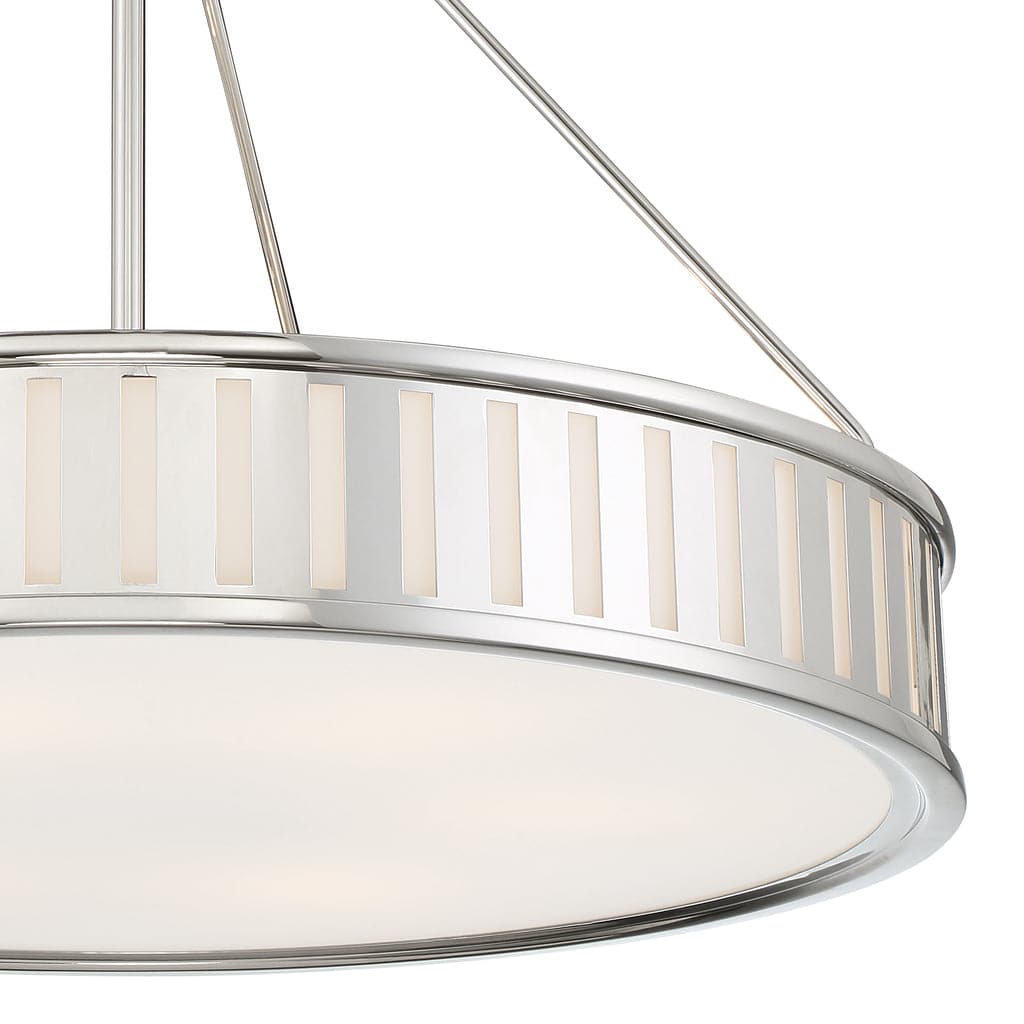 Kendal 6 Light Pendant-Crystorama Lighting Company-CRYSTO-KEN-8306-PN-Chandeliers-4-France and Son