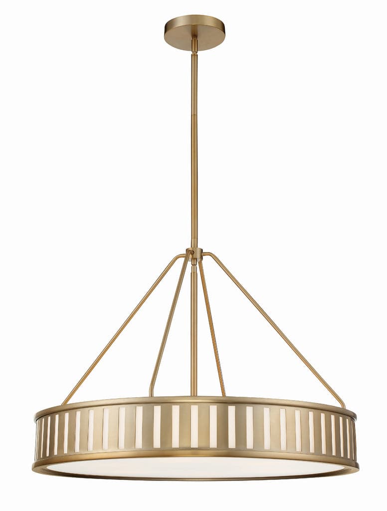 Kendal 6 Light Pendant-Crystorama Lighting Company-CRYSTO-KEN-8306-VG-ChandeliersVibrant Gold-11-France and Son