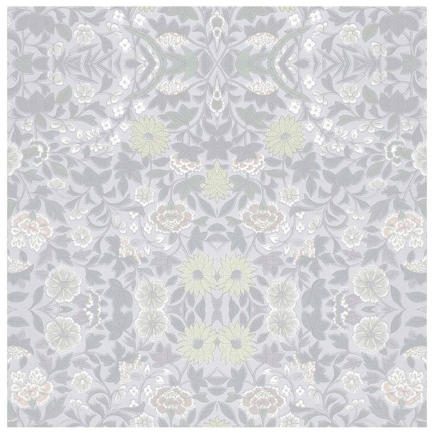 Daisy Chain Wallpaper-Mitchell Black-MITCHB-WC367-1-PM-10-Wall DecorPattern-Premium Matte Paper-1-France and Son