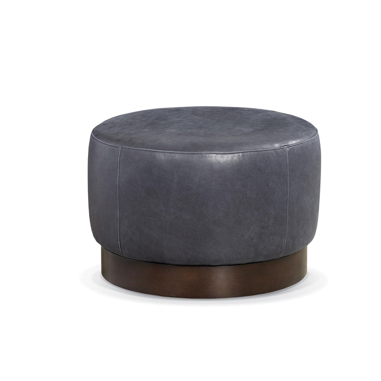 Rami Swivel Ottoman-Precedent-Precedent-L3383-O3-Stools & OttomansLeather-2-France and Son