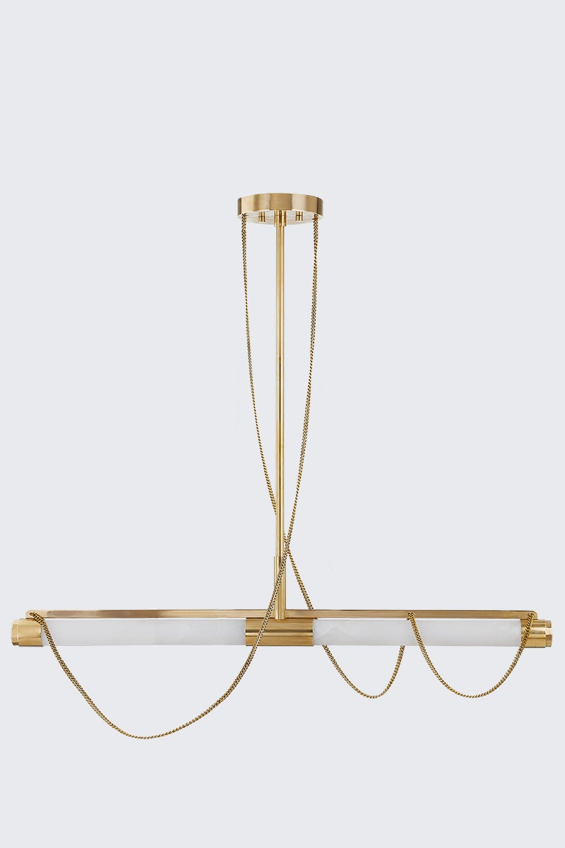 Lariat Linear - Vintage Brass 2 Lights