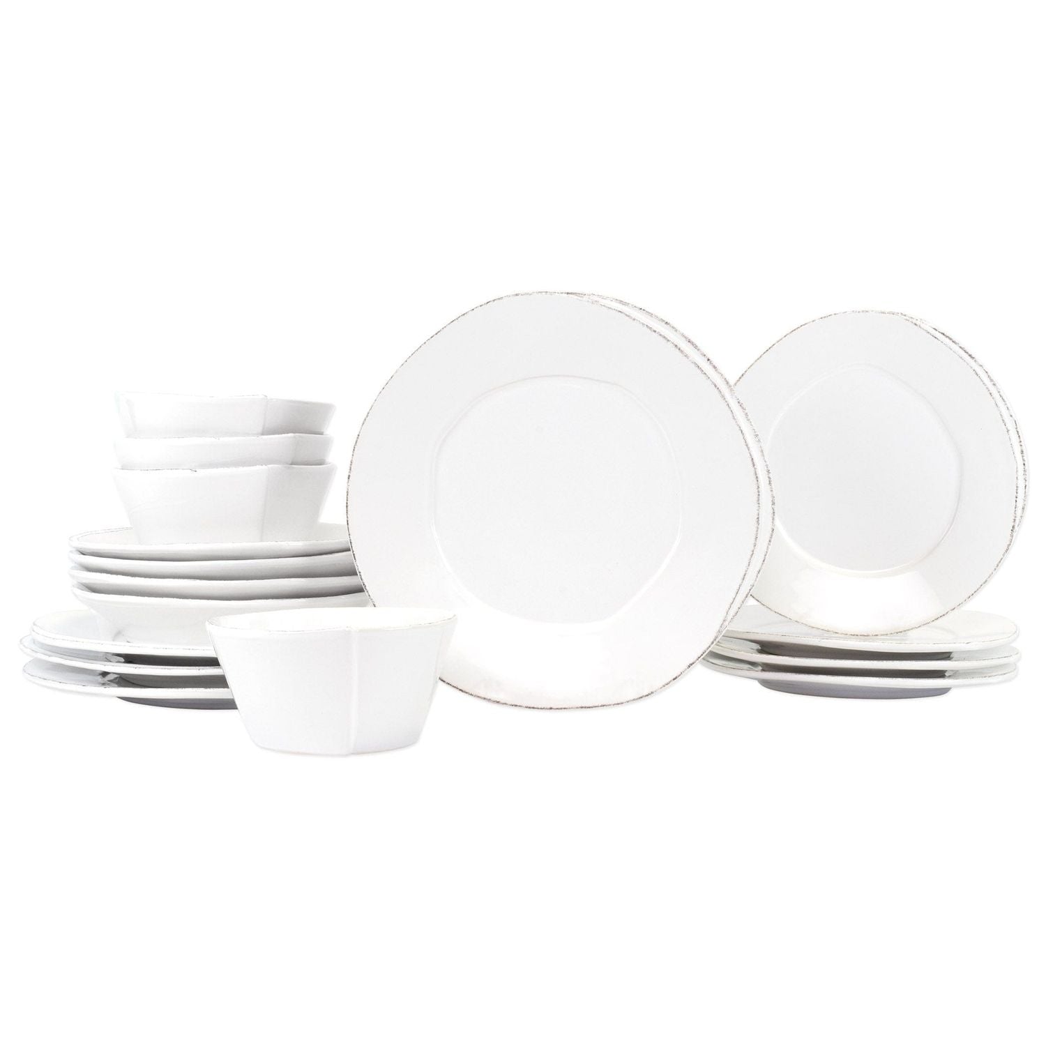 Lastra Place Setting - 16-Piece / White