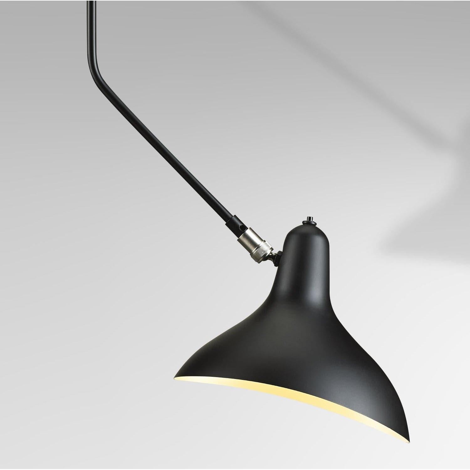 Serge Mouille Pendant Lamp - Black-France & Son-LBC054ABLK-Pendants-4-France and Son