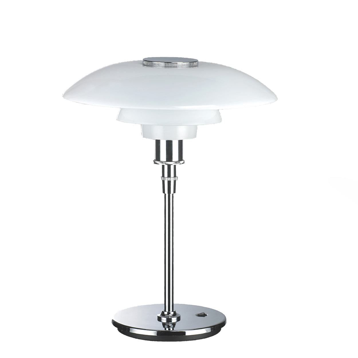 Henningsen Large Table Lamp - Chrome-France & Son-LBT028CHR-Table Lamps-2-France and Son