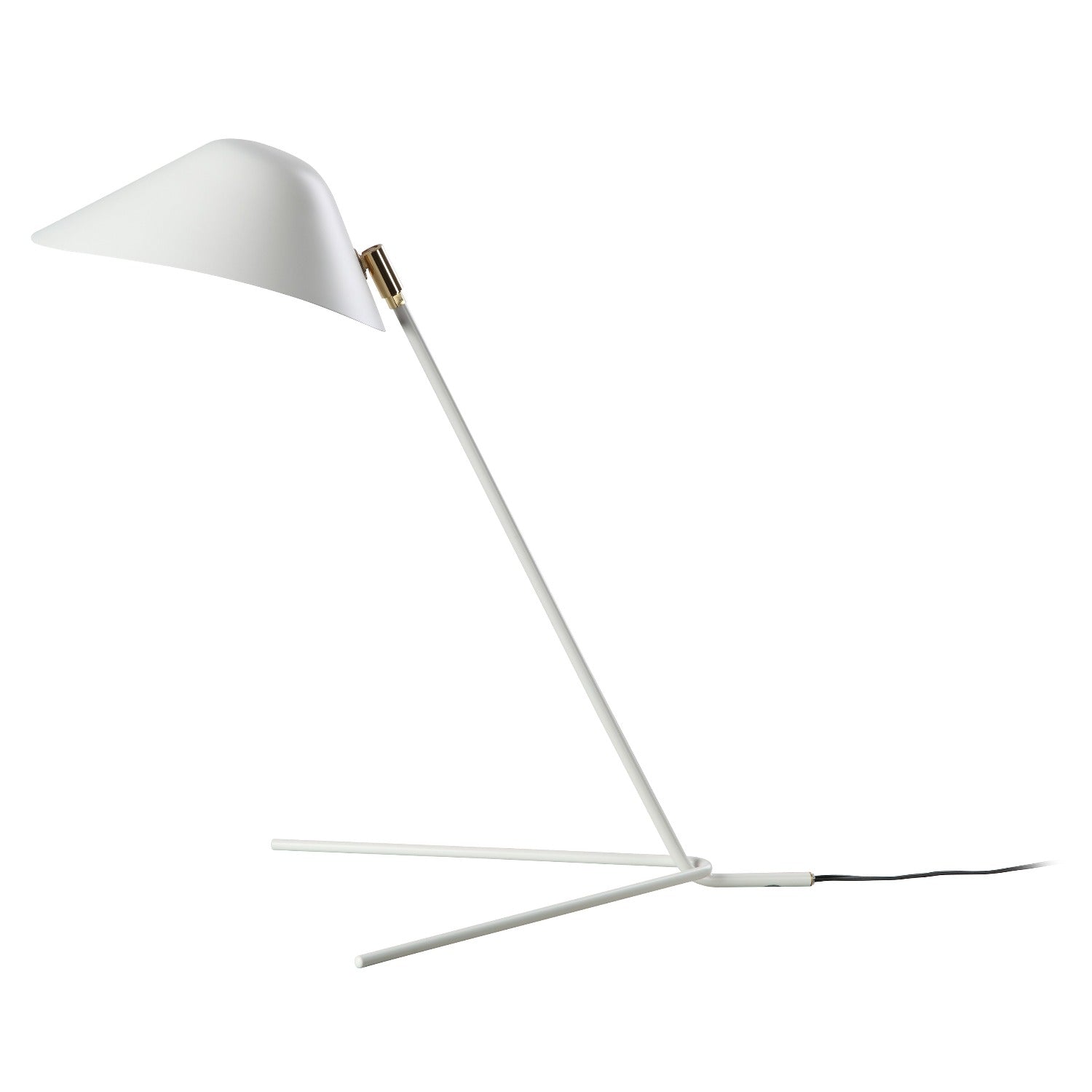 Serge Mouille Table Lamp-France & Son-LBT094WHT-Table LampsWhite-2-France and Son