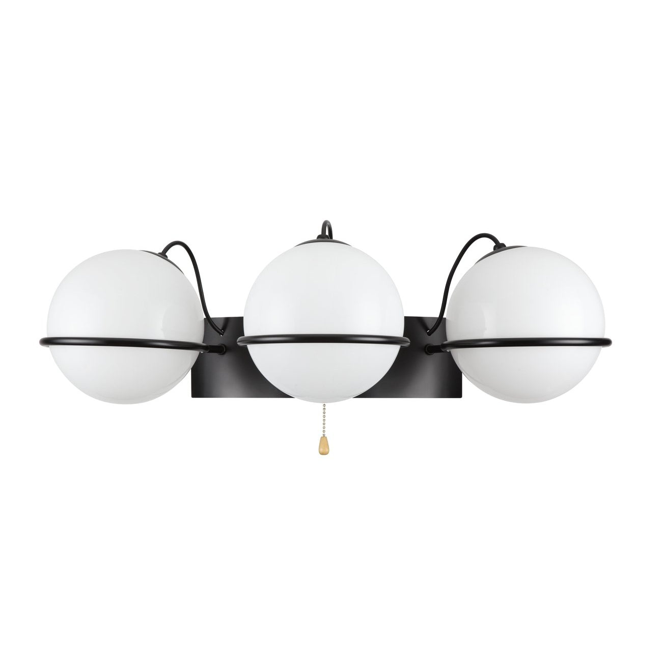 Sarfatti Triple Wall Sconce-France & Son-LBW1163BLK-Wall LightingBlack-2-France and Son