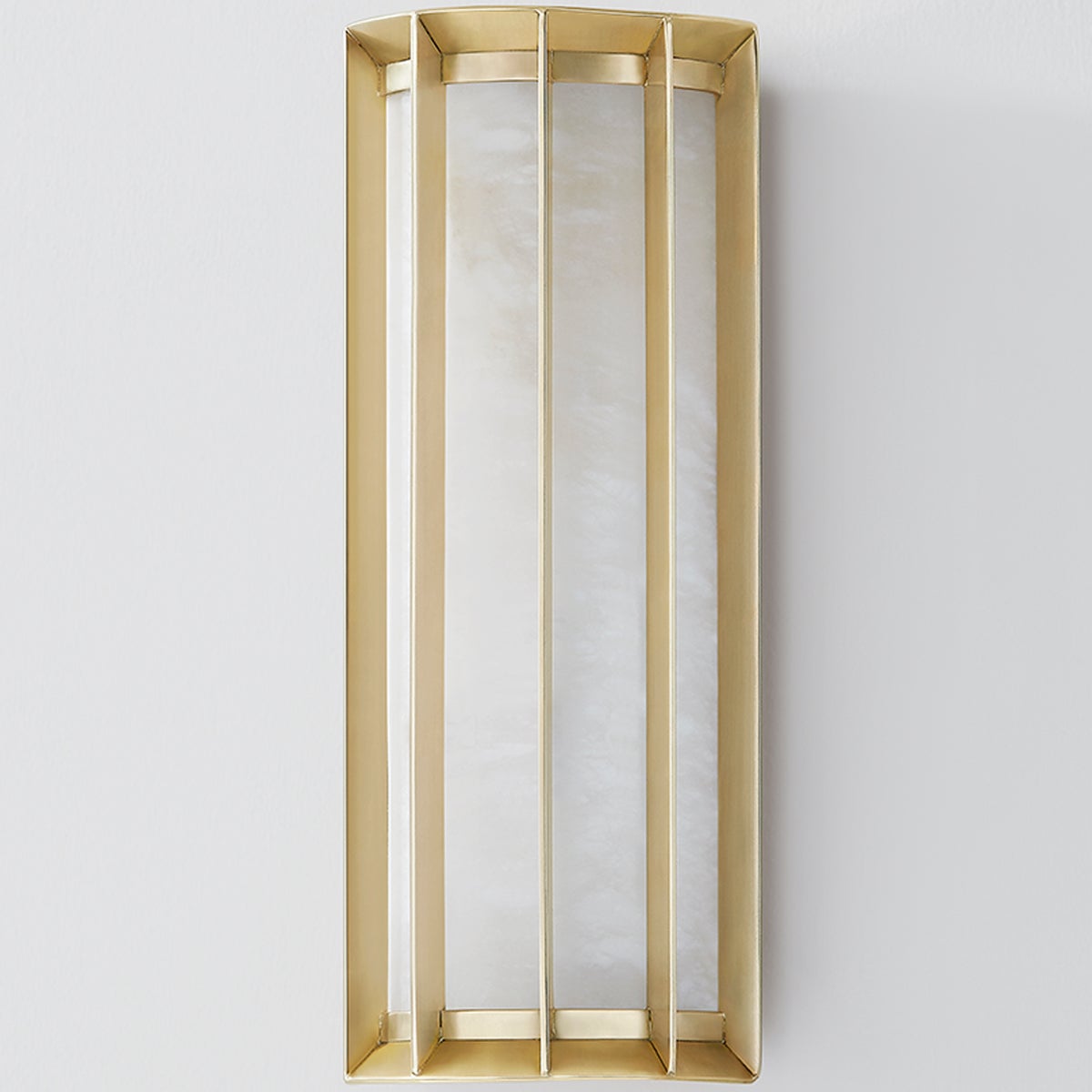 Leda Wall Sconce - Vintage Brass 6in Width 23.75in Height