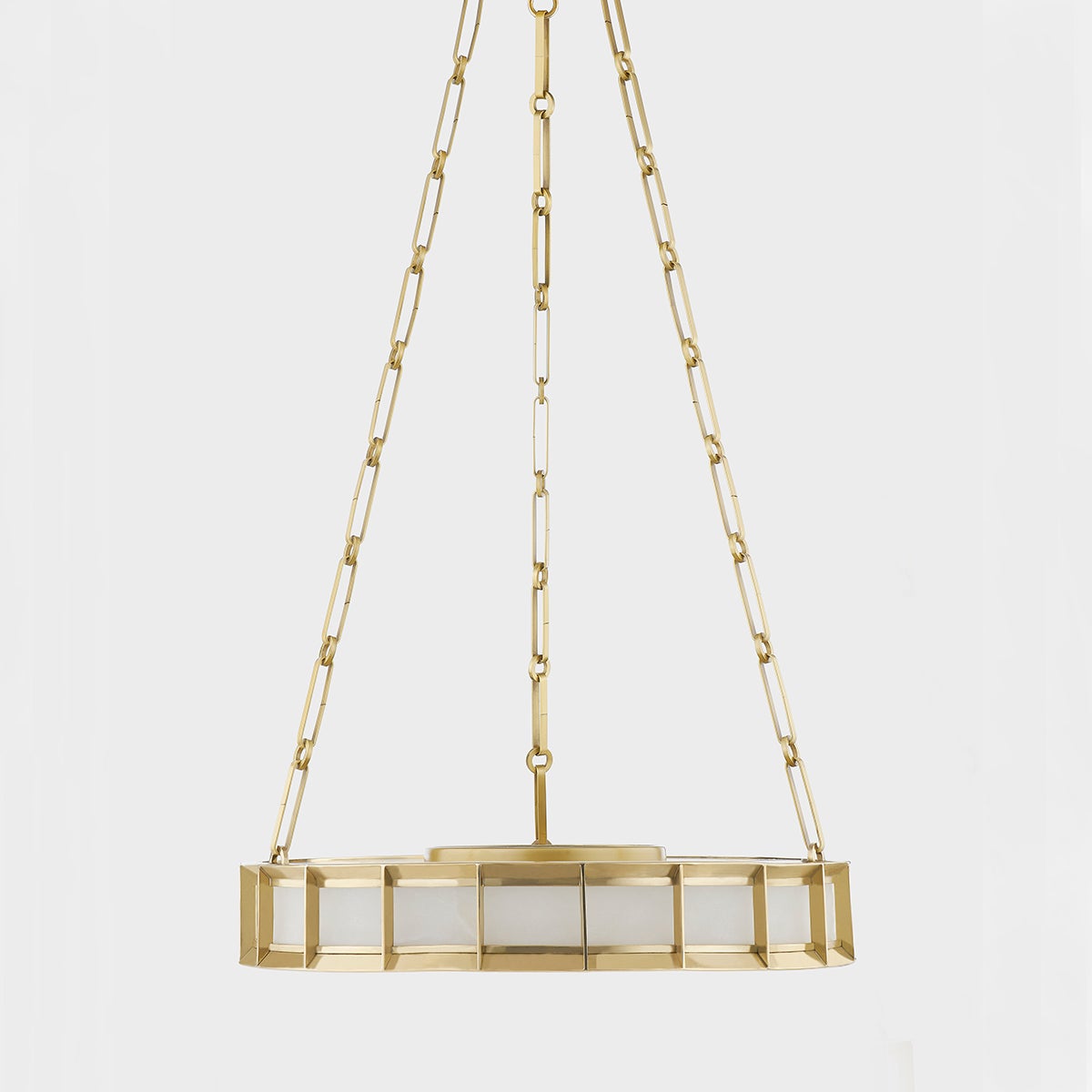 Leda Chandelier - Vintage Brass 19.75in