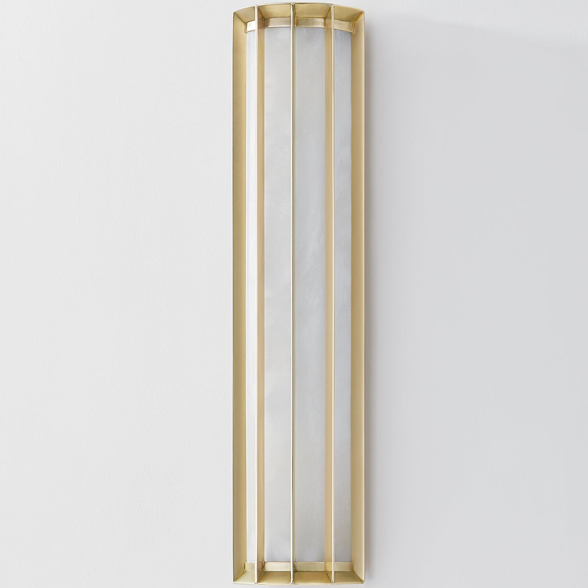 Leda Wall Sconce - Vintage Brass 6in Width 21.25in Height