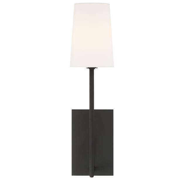 Lena 1 Light Sconce-Crystorama Lighting Company-CRYSTO-LEN-251-BF-Wall LightingBlack Forged-1-France and Son