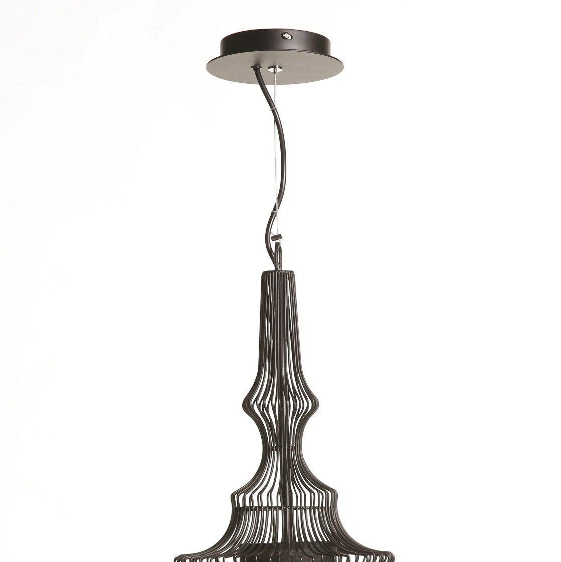 Modern Large Siena Pendant-France & Son-LM280PMBLK-Pendants-3-France and Son