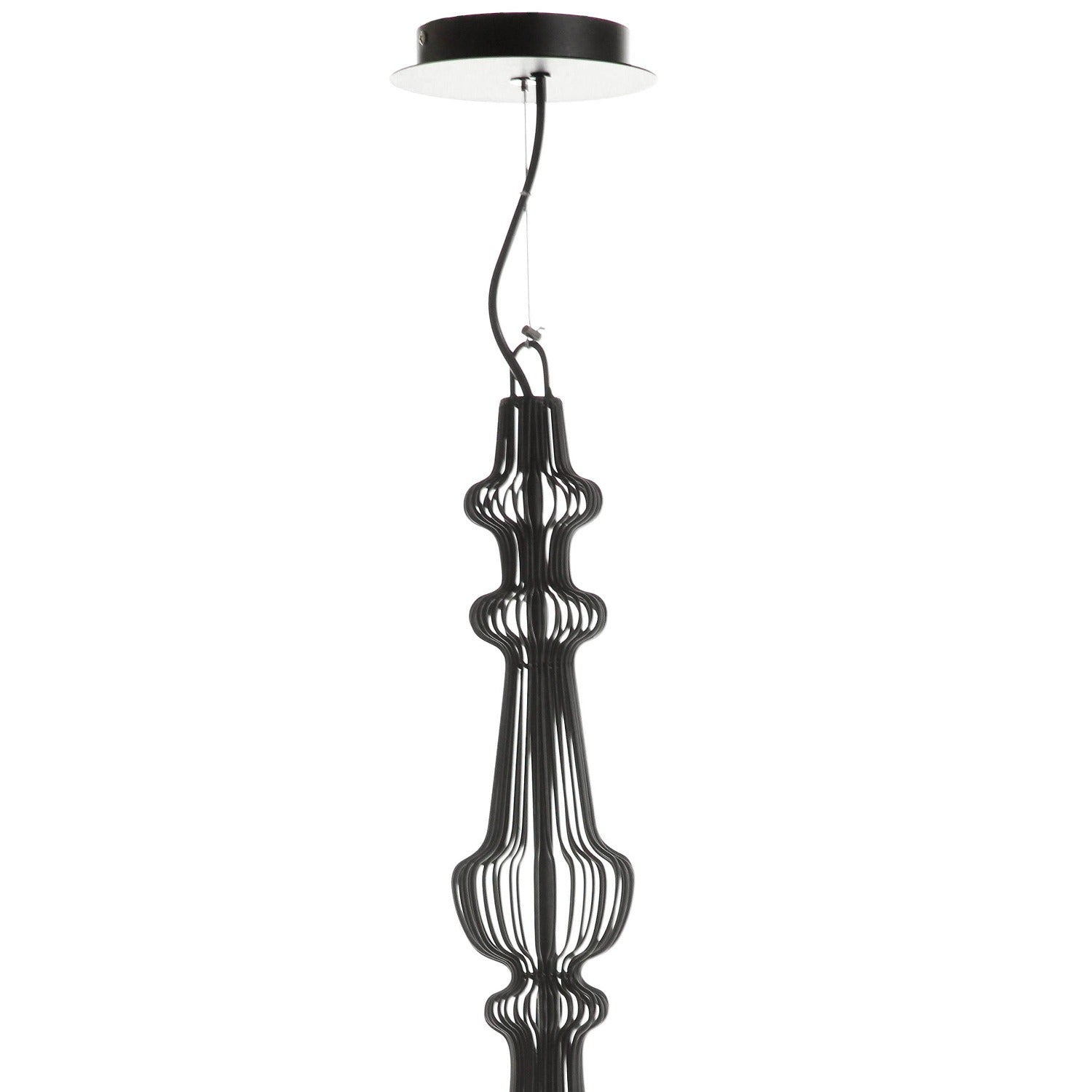 Siena Pendant - Tall-France & Son-LM280PSBLK-Pendants-2-France and Son