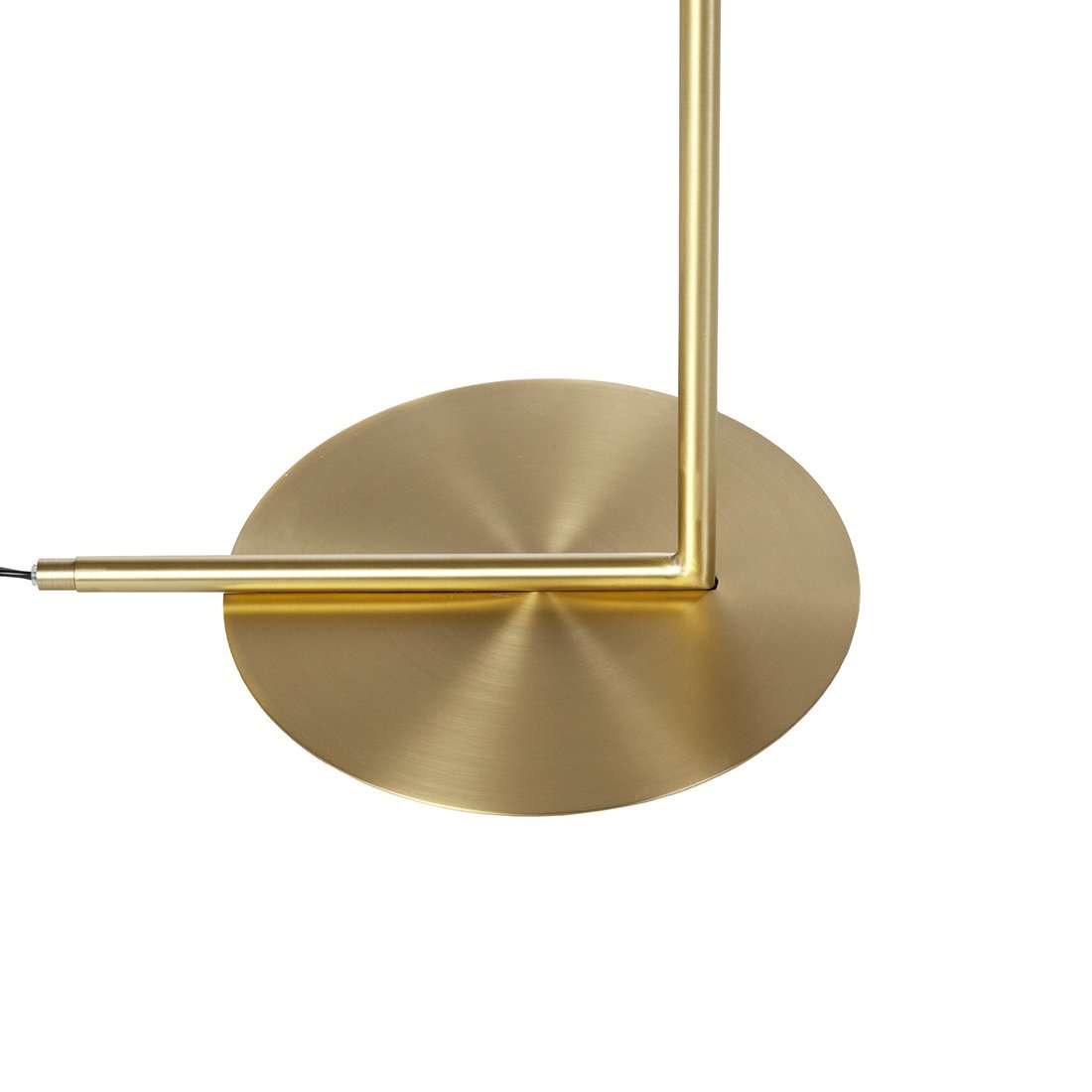 Modern Brass Ball Floor Lamp-France & Son-LM5632FBRSWHT-Floor Lamps-3-France and Son