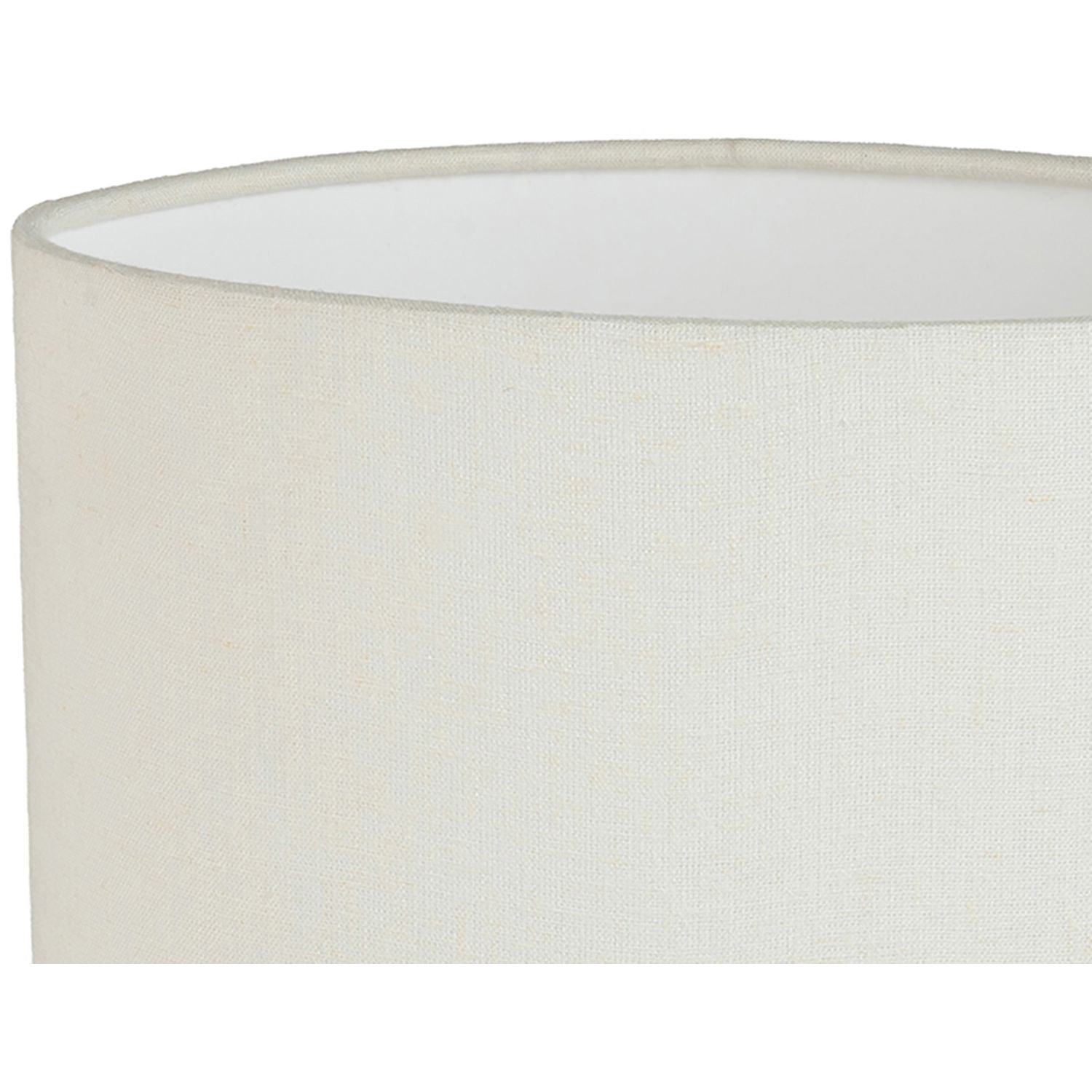Lithos Genuine Marble Base And Linen Textured Fabric Shade Table Lamp — Black