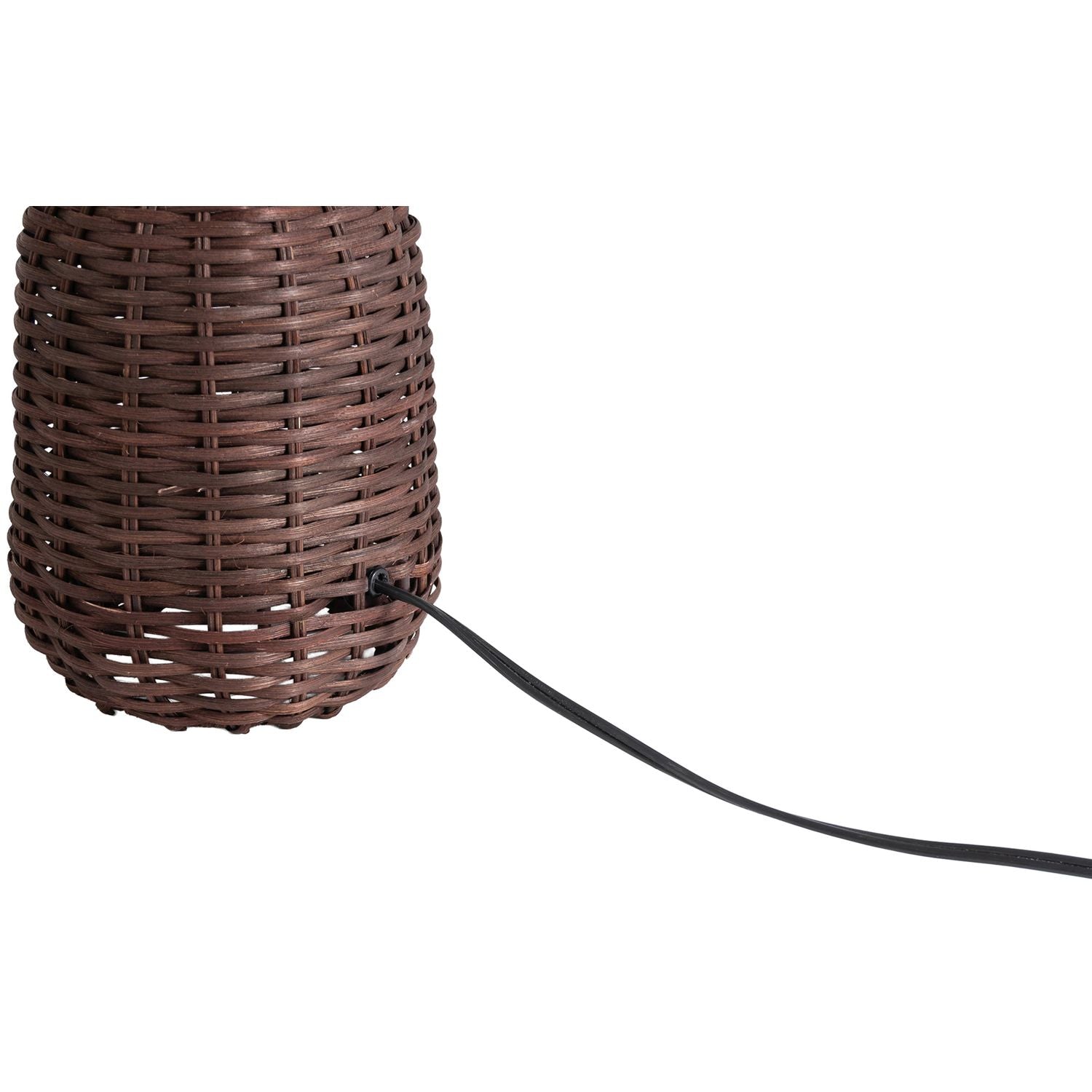 Havana Rattan Table Lamp — Brown