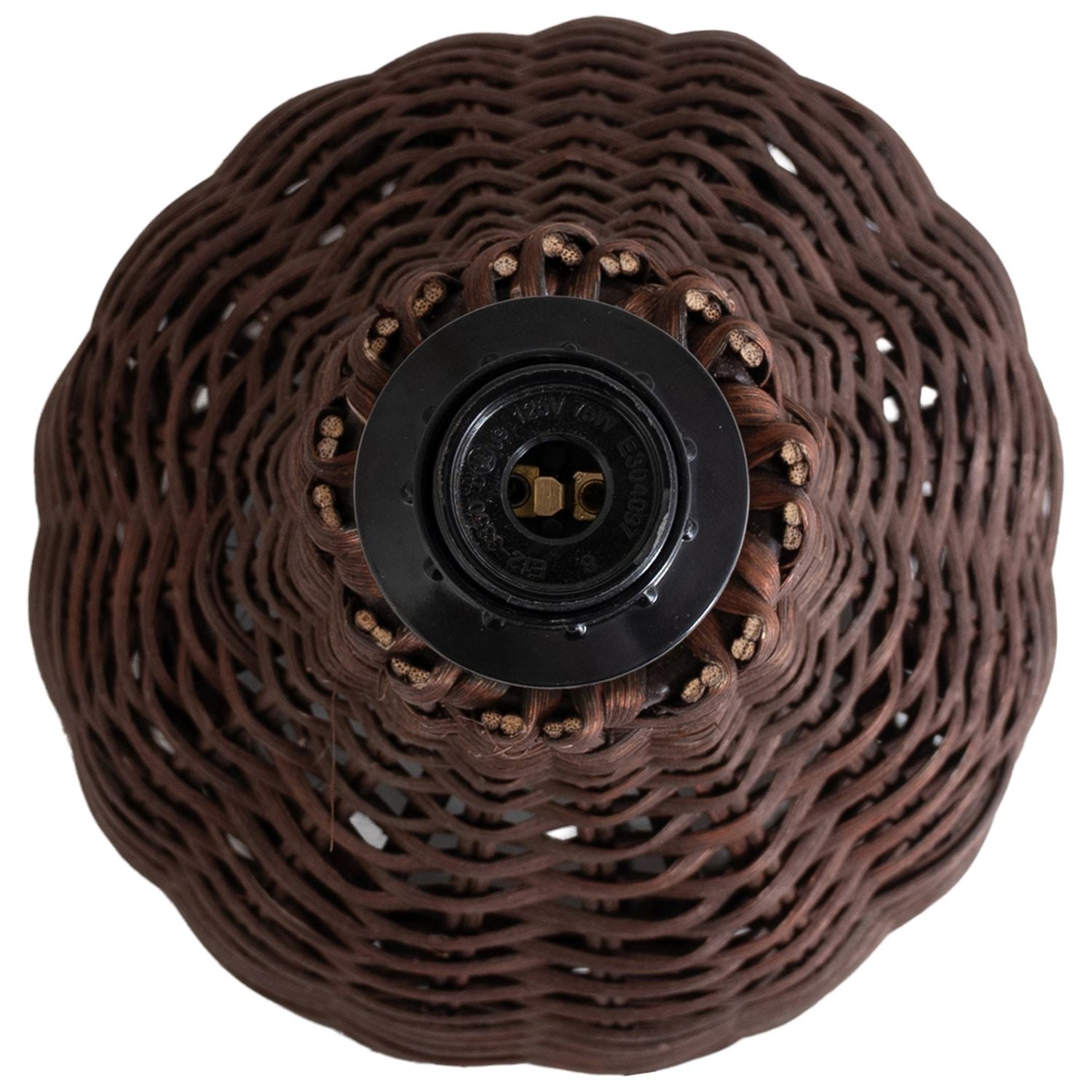Havana Rattan Table Lamp — Brown
