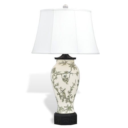 Windsor Toile Black Lamp-Port 68-PORT-LPAS-182-05-Table Lamps-1-France and Son