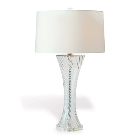 Bella Clear Lamp with Cream Shade-Port 68-PORT-LPAS-186-01-Table Lamps-1-France and Son