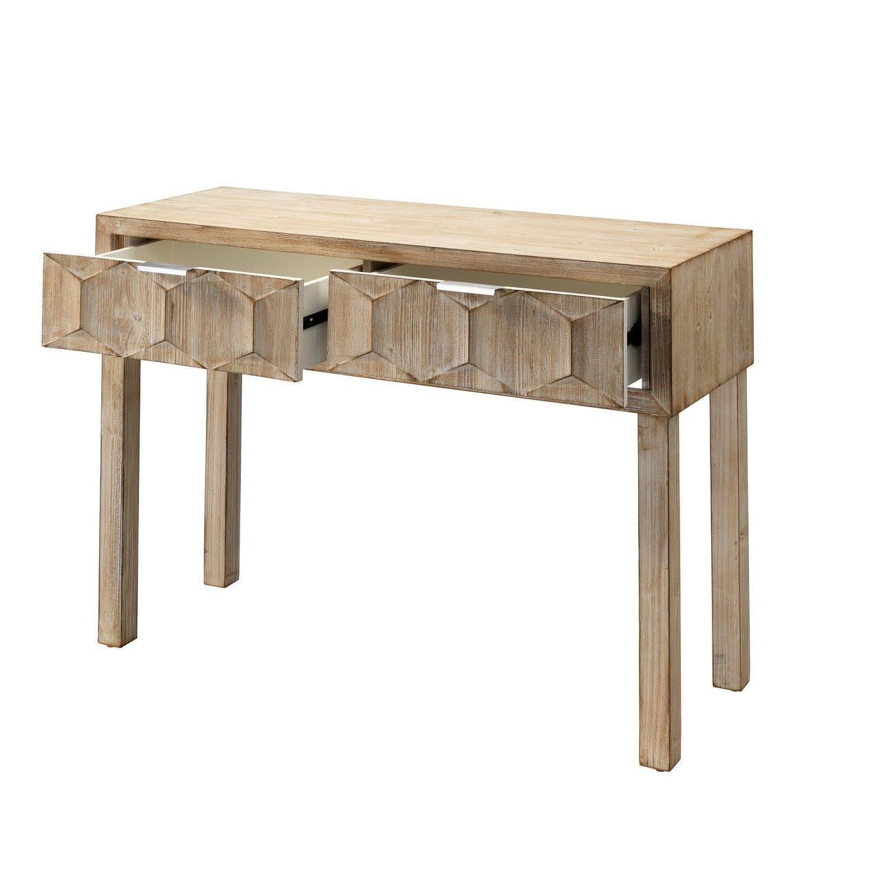 Juniper Two Drawer Console - NP-Jamie Young-JAMIEYO-LS20JUN2COGR-Console Tables-3-France and Son