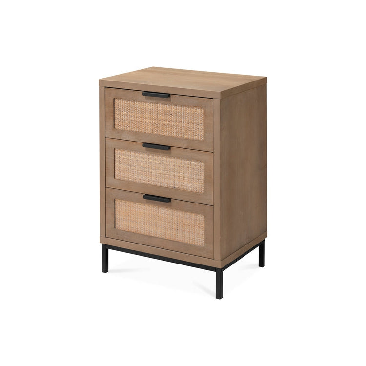 Reed 3 Drawer Side Table-Jamie Young-JAMIEYO-LS20REED3STW-Side Tables-1-France and Son