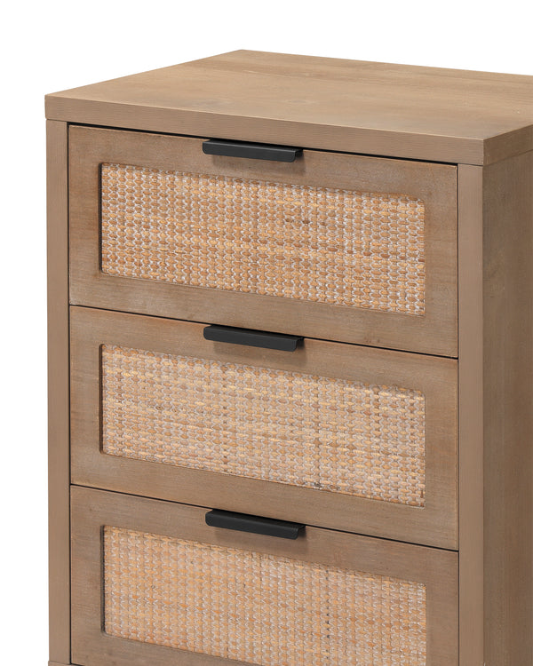 Reed 3 Drawer Side Table-Jamie Young-JAMIEYO-LS20REED3STW-Side Tables-2-France and Son