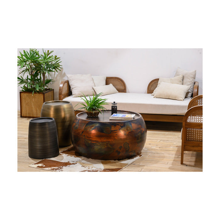 Pebble Side Table-Union Home Furniture-UNION-LVR00104-Side TablesAntique Brass-Talll-2-France and Son