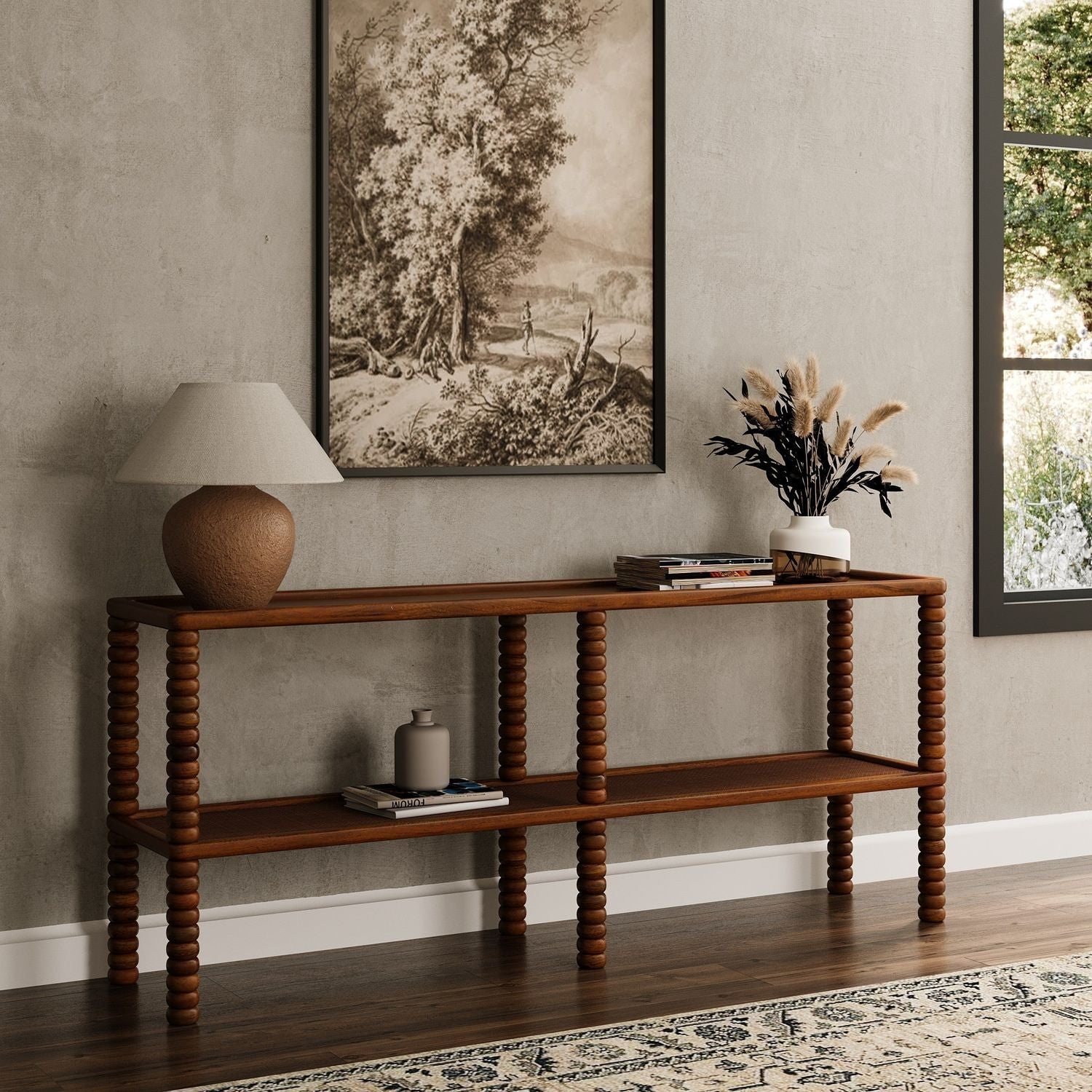 Twist Console Table - Mellow Bourbon - view 10