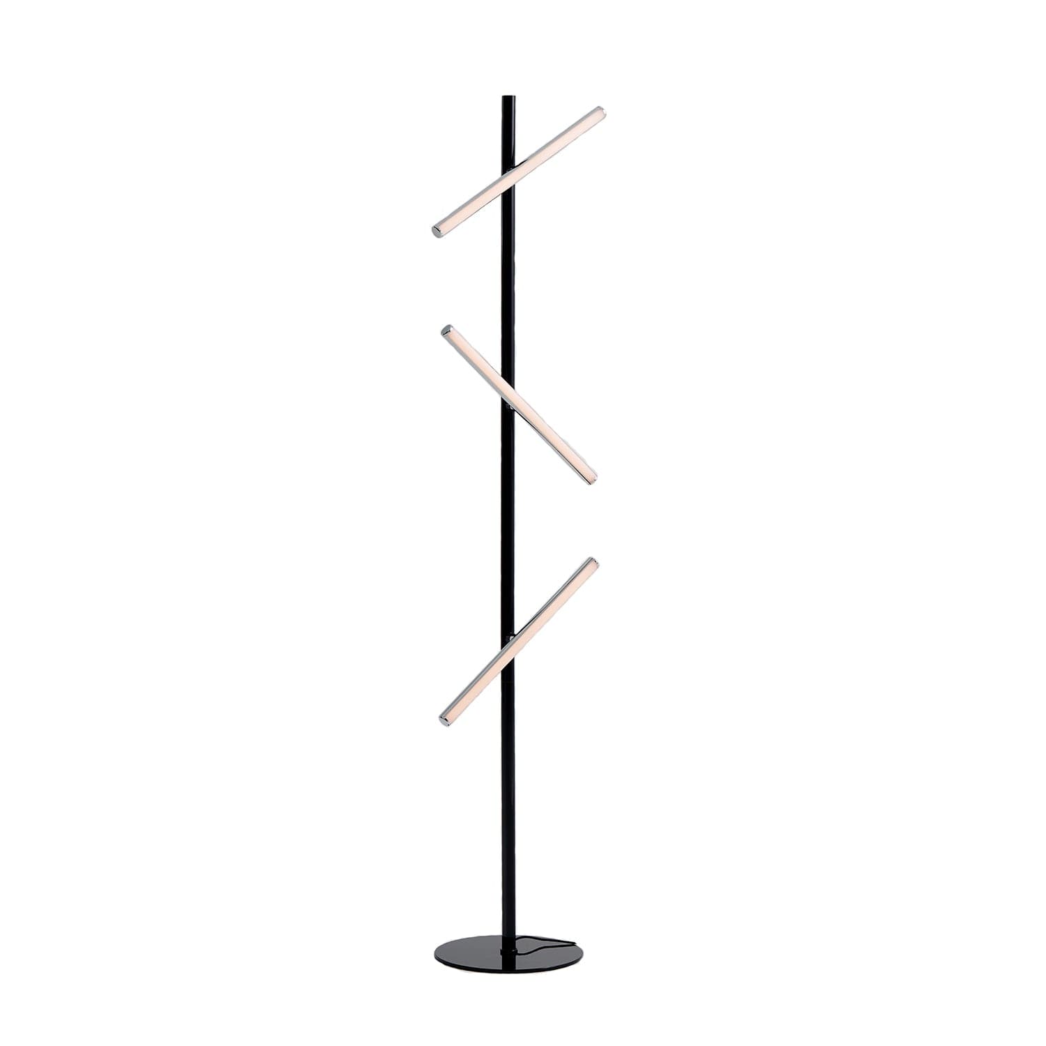 Lisa Floor Lamp-Seed Design-SEED-SLD-465F3E-CRM-Floor LampsBlack + Chrome-7-France and Son