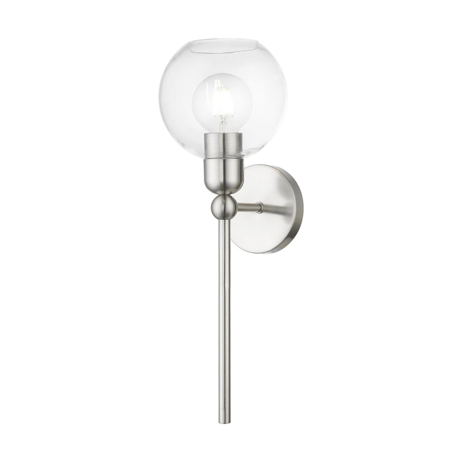 Downtown Wall Sconce-Livex Lighting-LIVEX-16971-91-Outdoor Wall SconcesBrushed Nickel-1-France and Son