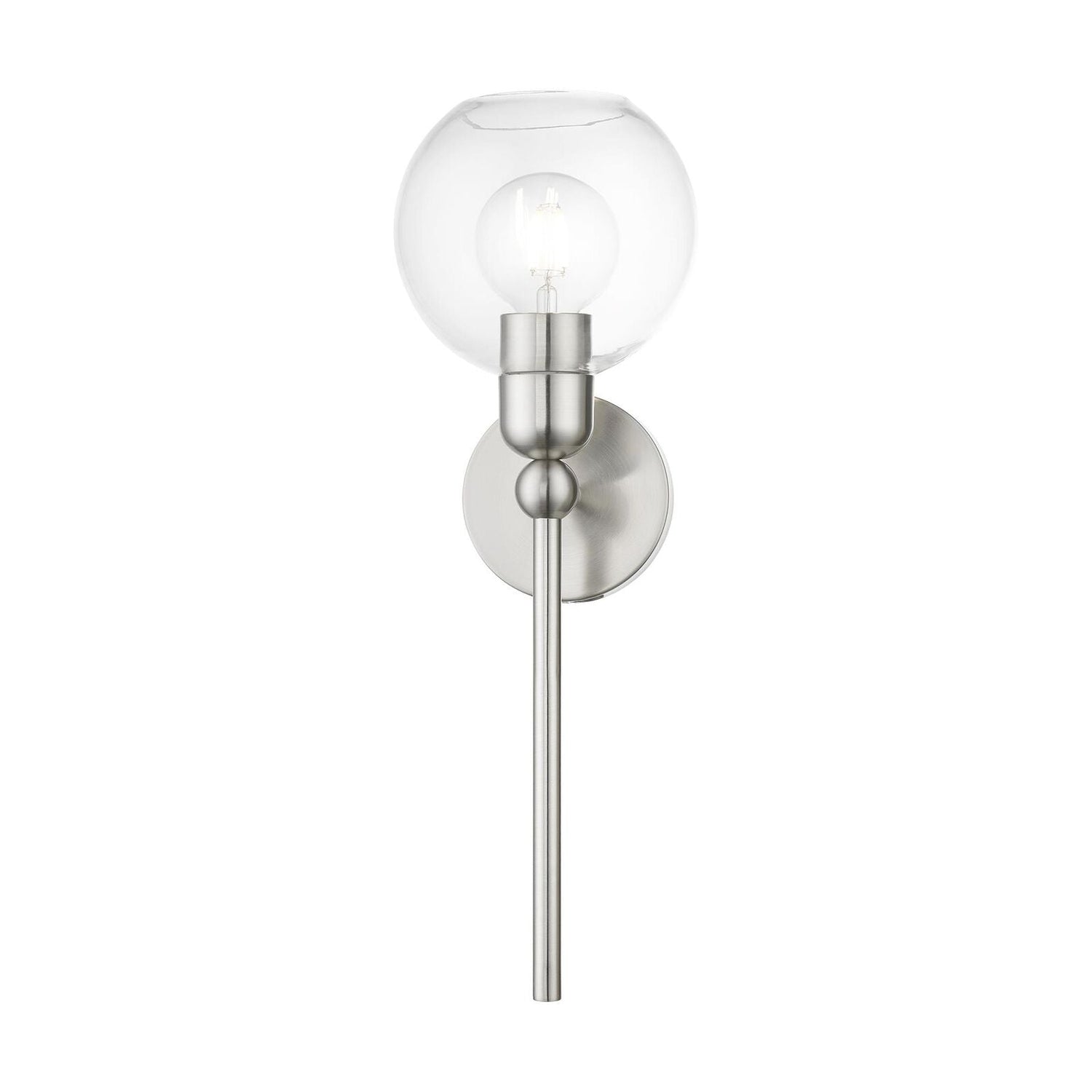 Downtown Wall Sconce-Livex Lighting-LIVEX-16971-91-Outdoor Wall SconcesBrushed Nickel-3-France and Son
