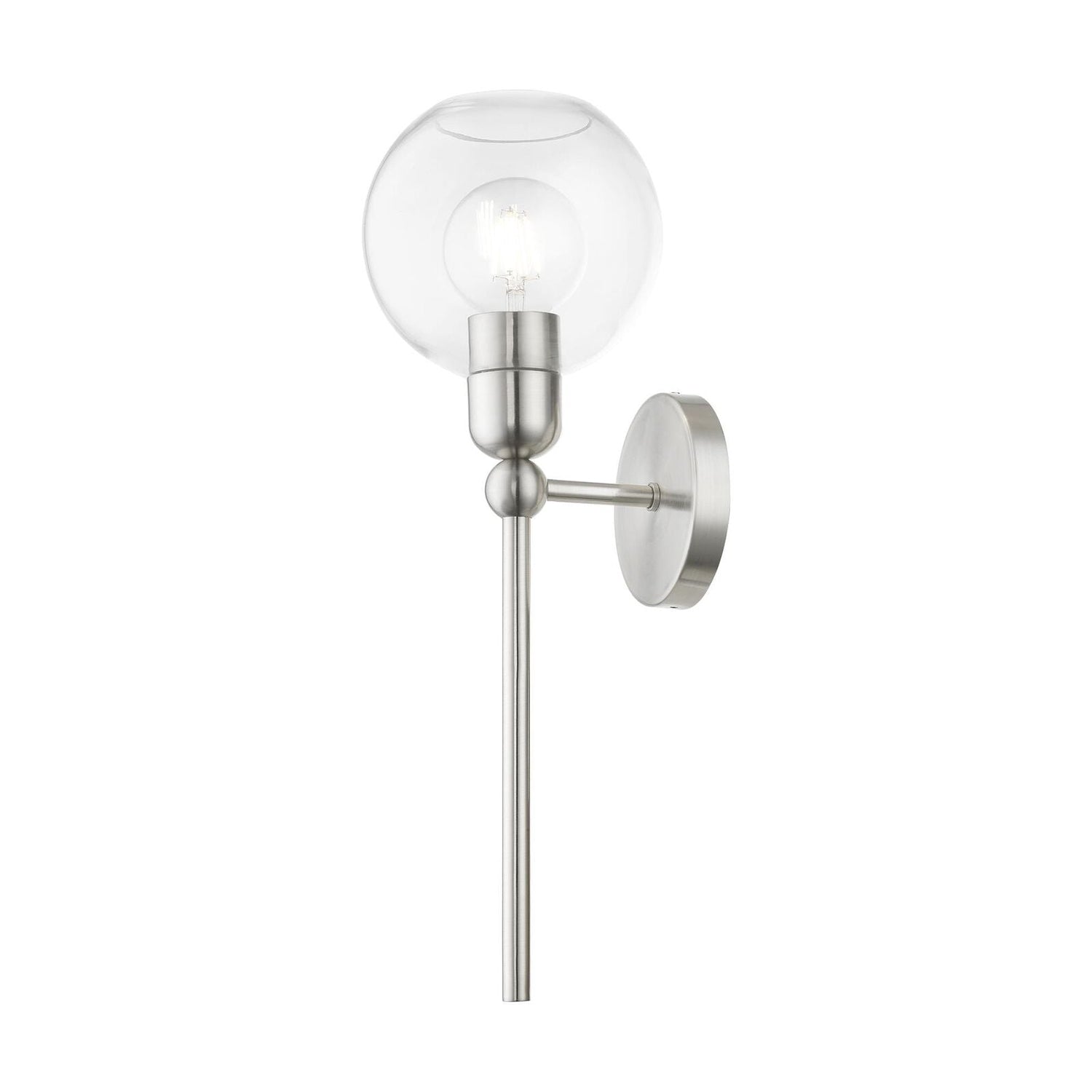 Downtown Wall Sconce-Livex Lighting-LIVEX-16971-91-Outdoor Wall SconcesBrushed Nickel-7-France and Son