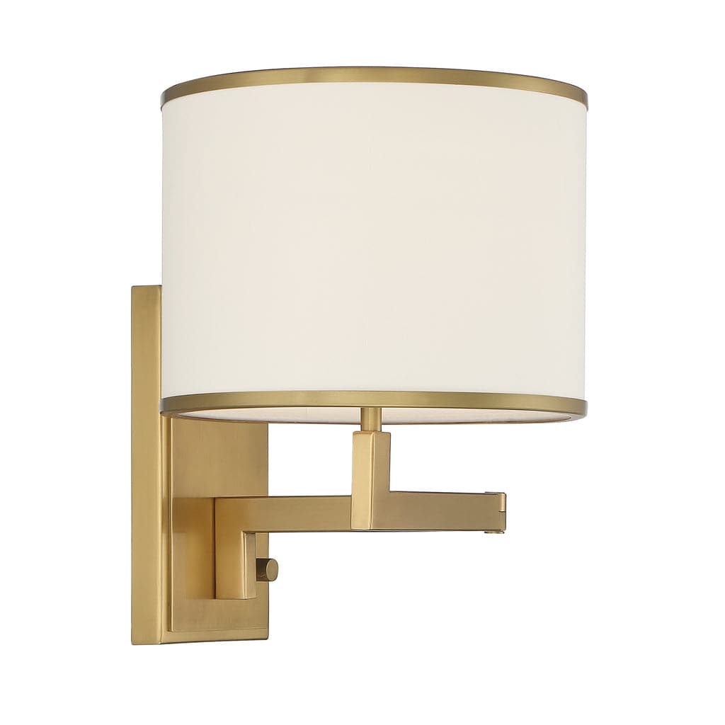 Madison 1 Light Task Light-Crystorama Lighting Company-CRYSTO-MAD-B4101-AG-Wall LightingAged Brass-1-France and Son