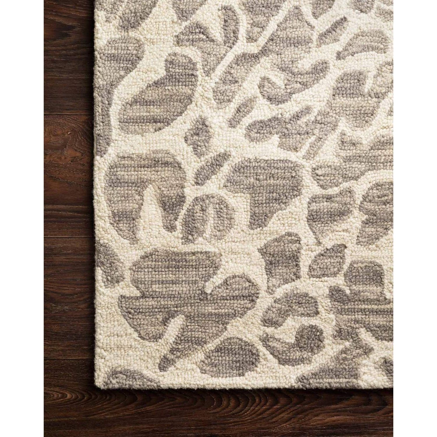 Masai MAS-02 Grey / Ivory Area Rug-Loloi-LOLOI-MASAMAS-02GYIV2339-Rugs2'-3" x 3'-9"-3-France and Son