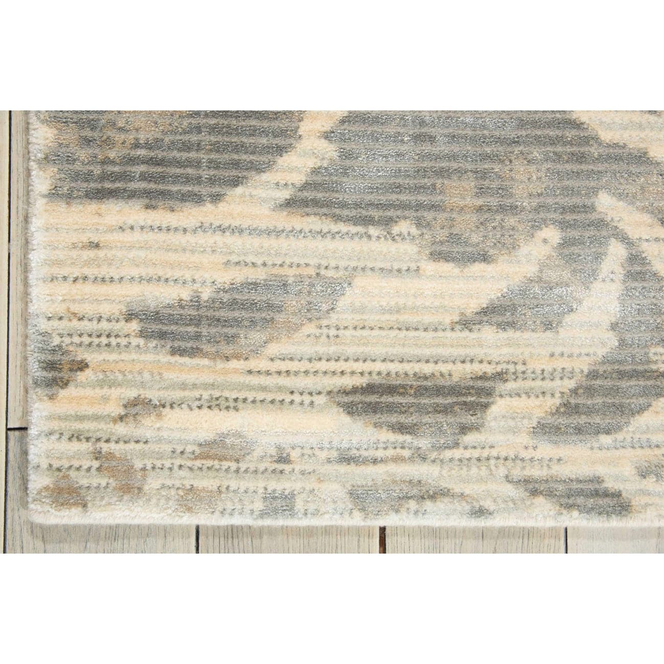 Calvin Klein Home Maya Borneo Zinc Area Rug by Nourison-Nourison-NOURI-099446190734-Rugs2'3" x 8'-4-France and Son